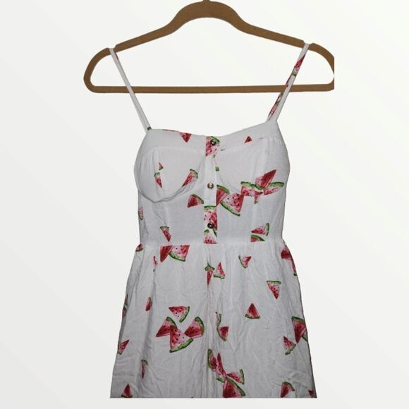 Junior’s white sundress with watermelon print Small Sundress - Picture 3 of 7